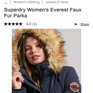 Never worn!  Everest Parka Coat army green